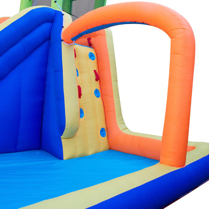 Banzai Splash Falls Water Park Backyard Inflatable Waterfall Slide/Climbing Wall
