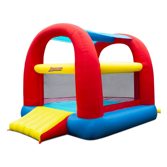 Banzai Cool Canopy Bouncer Outdoor Inflatable Slide/Shaded Backyard Bounce House