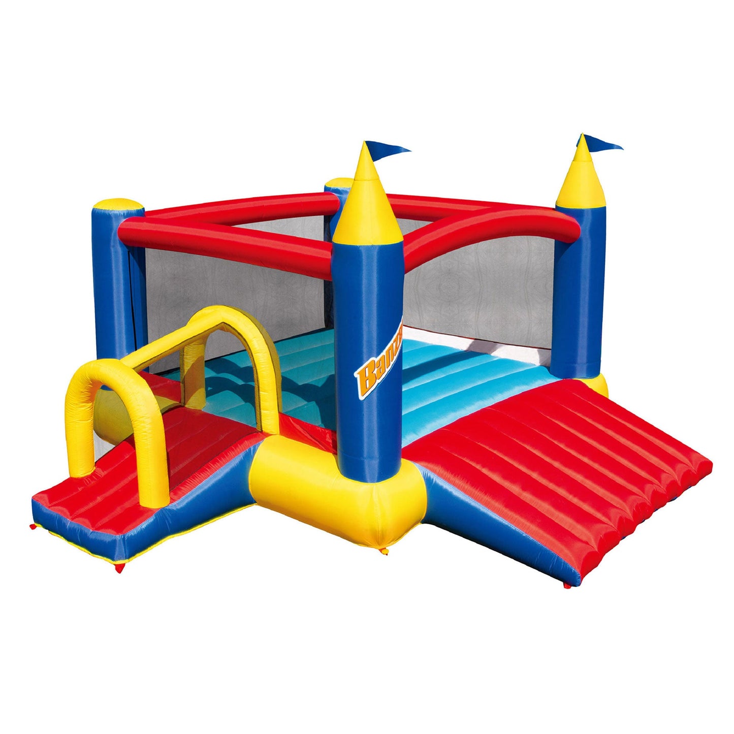 Banzai Battle Bop Combo Pack Gloves & Bumpers, 2 Pair & Slide N Fun Bounce House