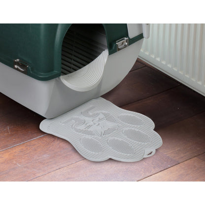 Omega Paw Roll'n Clean Self-Cleaning Litter Box & Paw Cleaning Mat for Cats