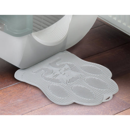 Omega Paw Roll'n Clean Self-Cleaning Litter Box & Paw Cleaning Mat for Cats