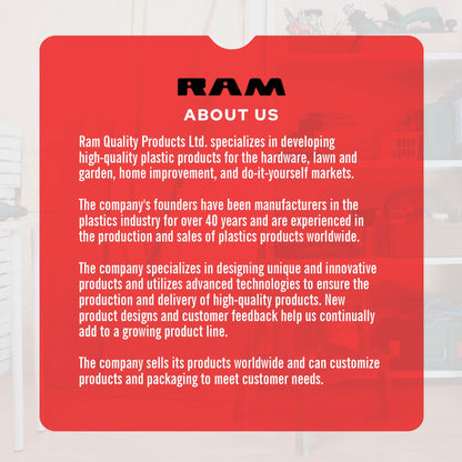 Ram Quality Products Extra 5 Tier Plastic Storage Shelf Unit for Garage, Black