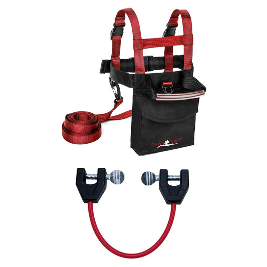 Lucky Bums Kids Ski Harness with Grip N Guide Handle & Bungee Cord Training Kit