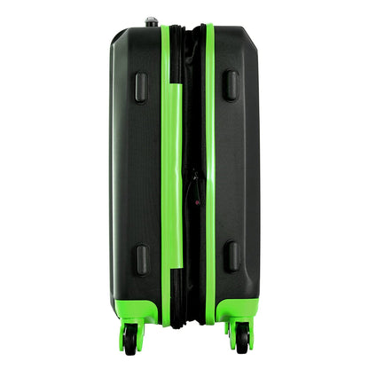 Olympia Apache II Hardcase 4 Wheel Spinner Luggage Suitcase 3 Piece Set, Lime