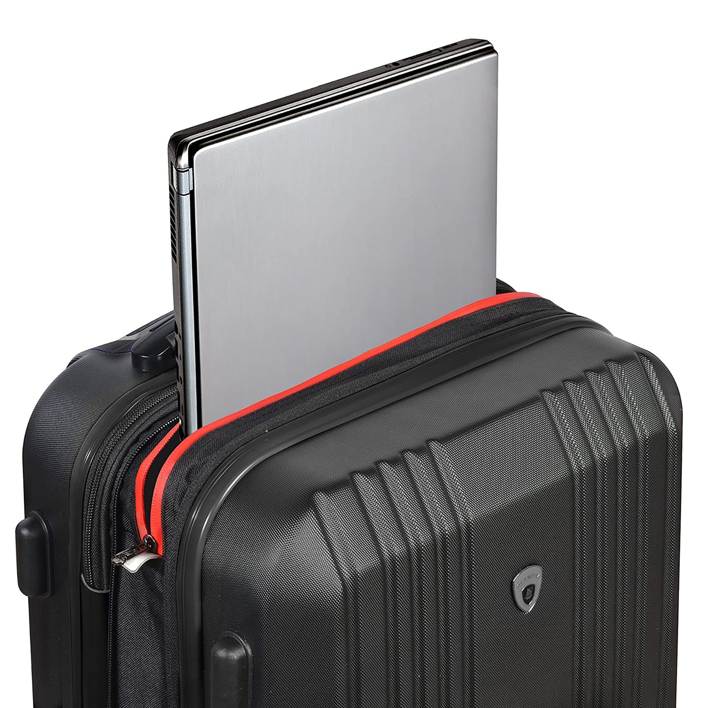 Olympia Apache II 21 Inch Expandable Carry On 4 Wheel Spinner Luggage, Black