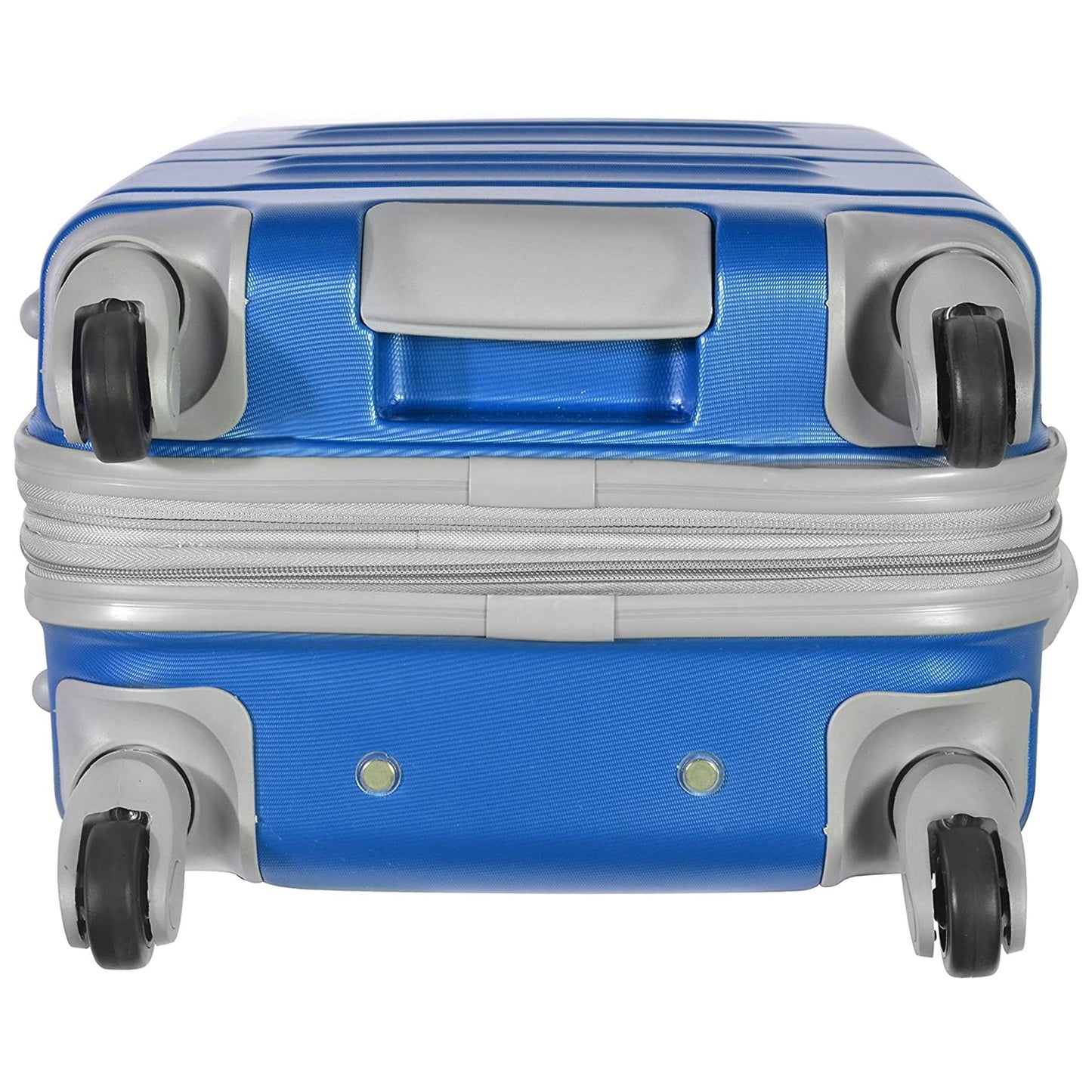 Olympia Denmark 21" Expandable Carry On 4 Wheel Spinner Luggage Suitcase, Navy