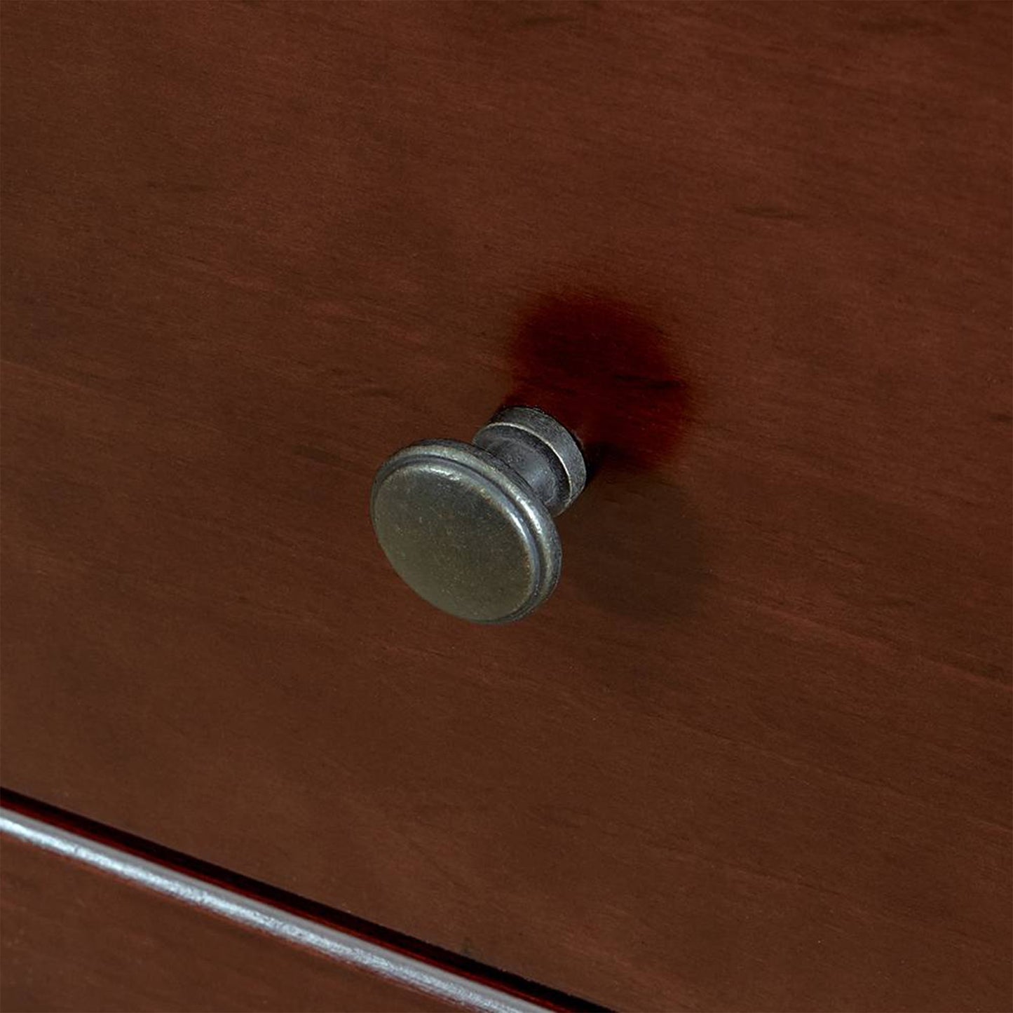 MUSEHOMEINC Rustic Solid Wood 3 Drawer Storage Dresser Nightstand, Espresso