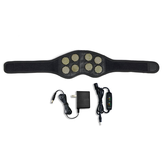 UTK Jade Stone Far Infrared Adjustable Heating Neck Wrap with Remote and Pouch