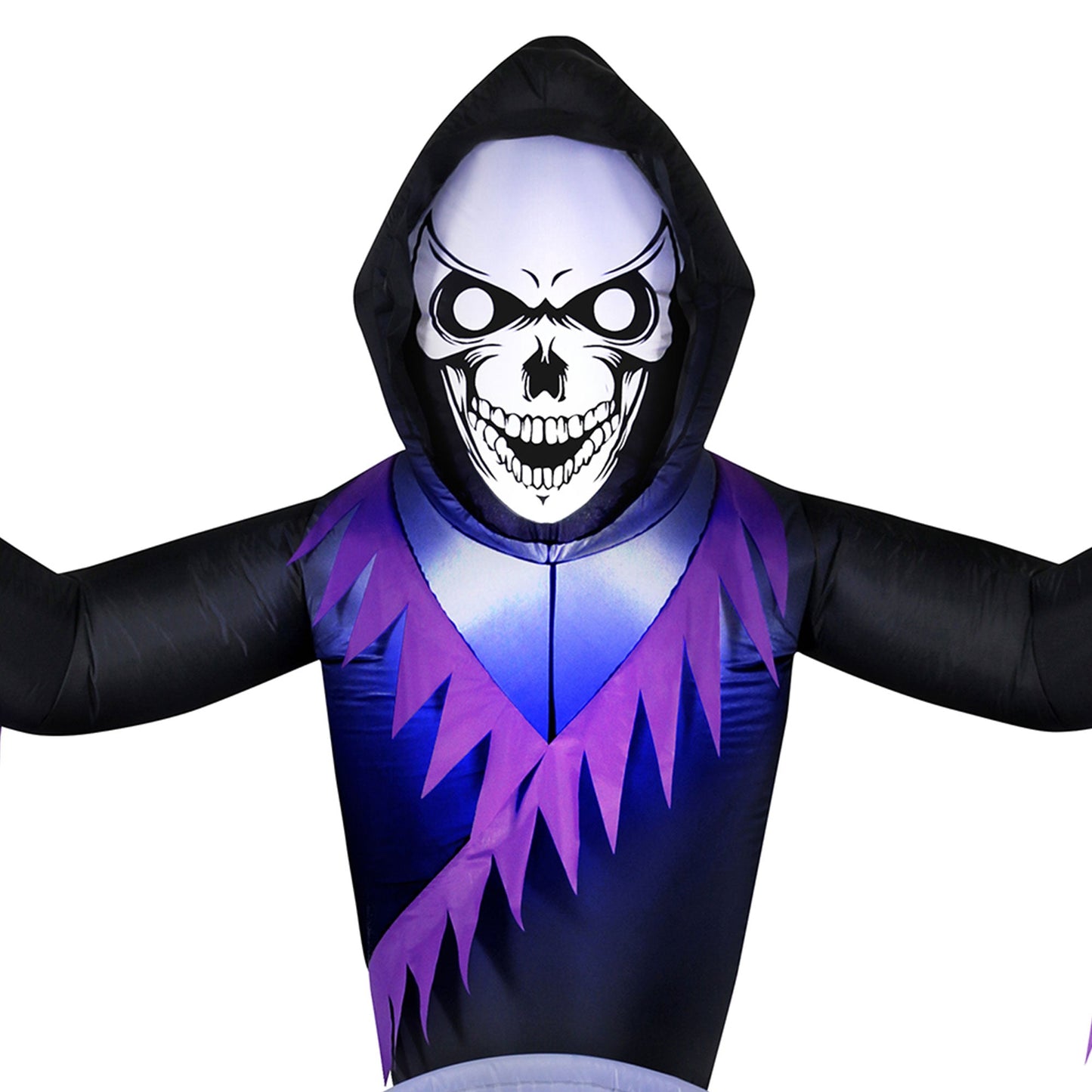 Occasions 8 Ft LED Inflatable Halloween Grave and Grim Reaper Yard Decoration