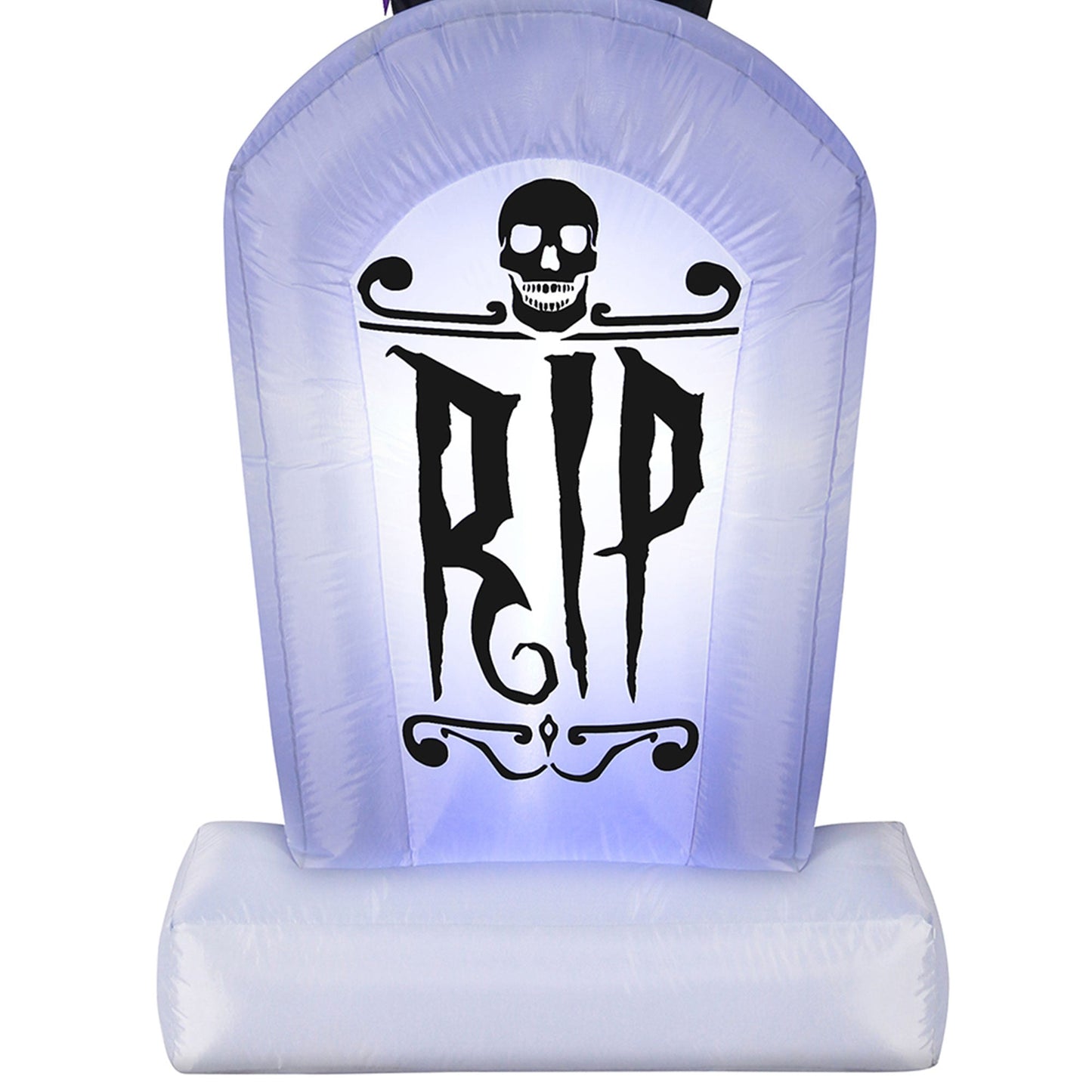 Occasions 8 Ft LED Inflatable Halloween Grave and Grim Reaper Yard Decoration