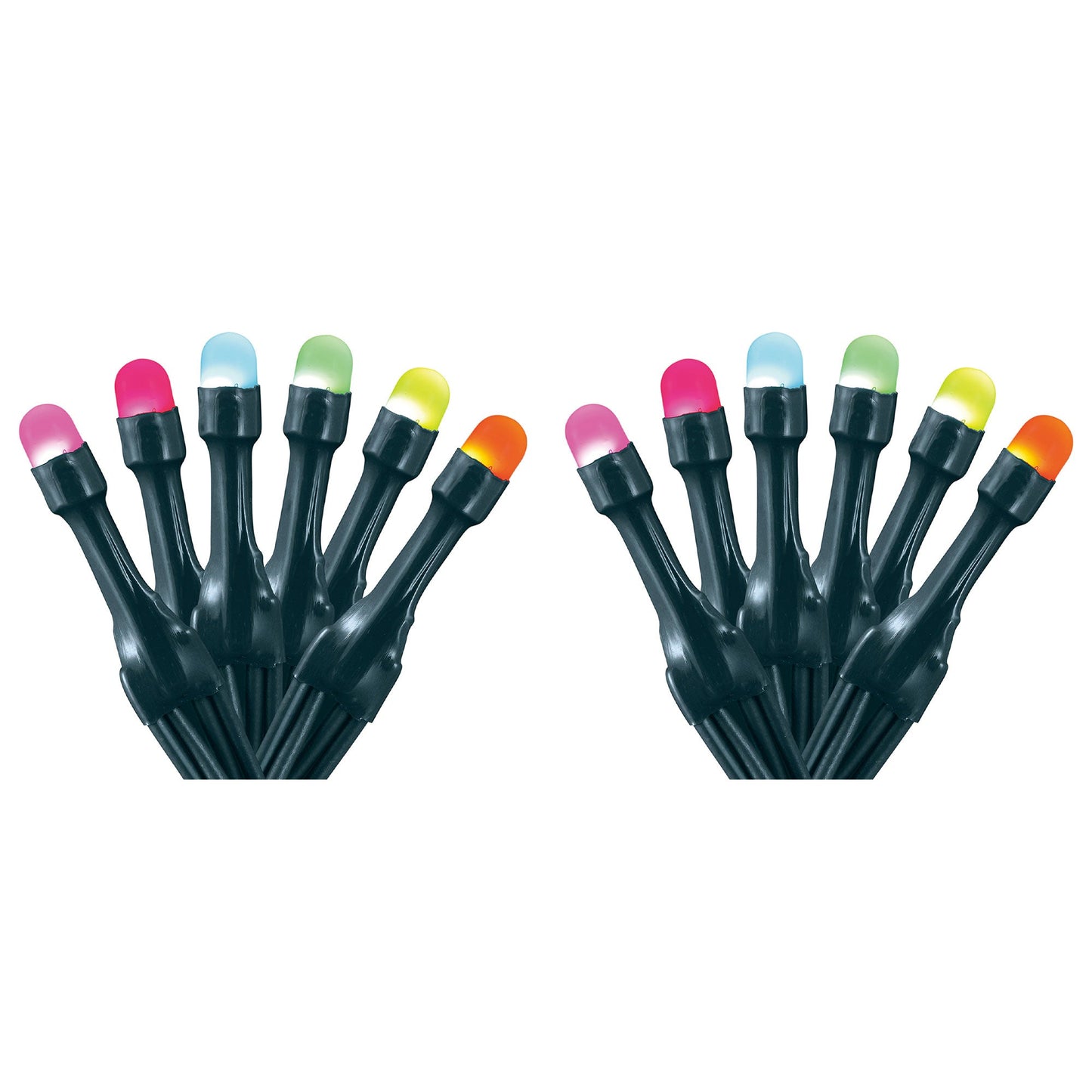 Home Heritage 33' Wrapped Dome Holiday Lights, App Control, 100 RGB LEDs, 2 Pack