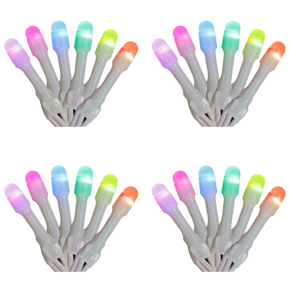 Home Heritage 7' Icicle Style Holiday Lights, App Controlled, 50 RGB LEDs 4 Pack