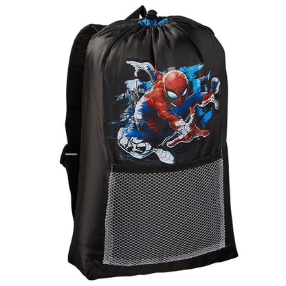 Exxel Marvel Spiderman Youth Sized Camping Set with Sleeping Bag and Backpack