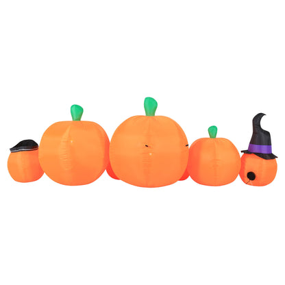 Occasions 8 Foot Inflatable Pre Lit Pumpkin Patch Halloween Yard Decoration