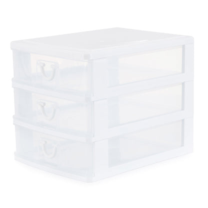 Gracious Living Deluxe 3 Drawer Storage Desktop & Countertop Organizer (2 Pack)