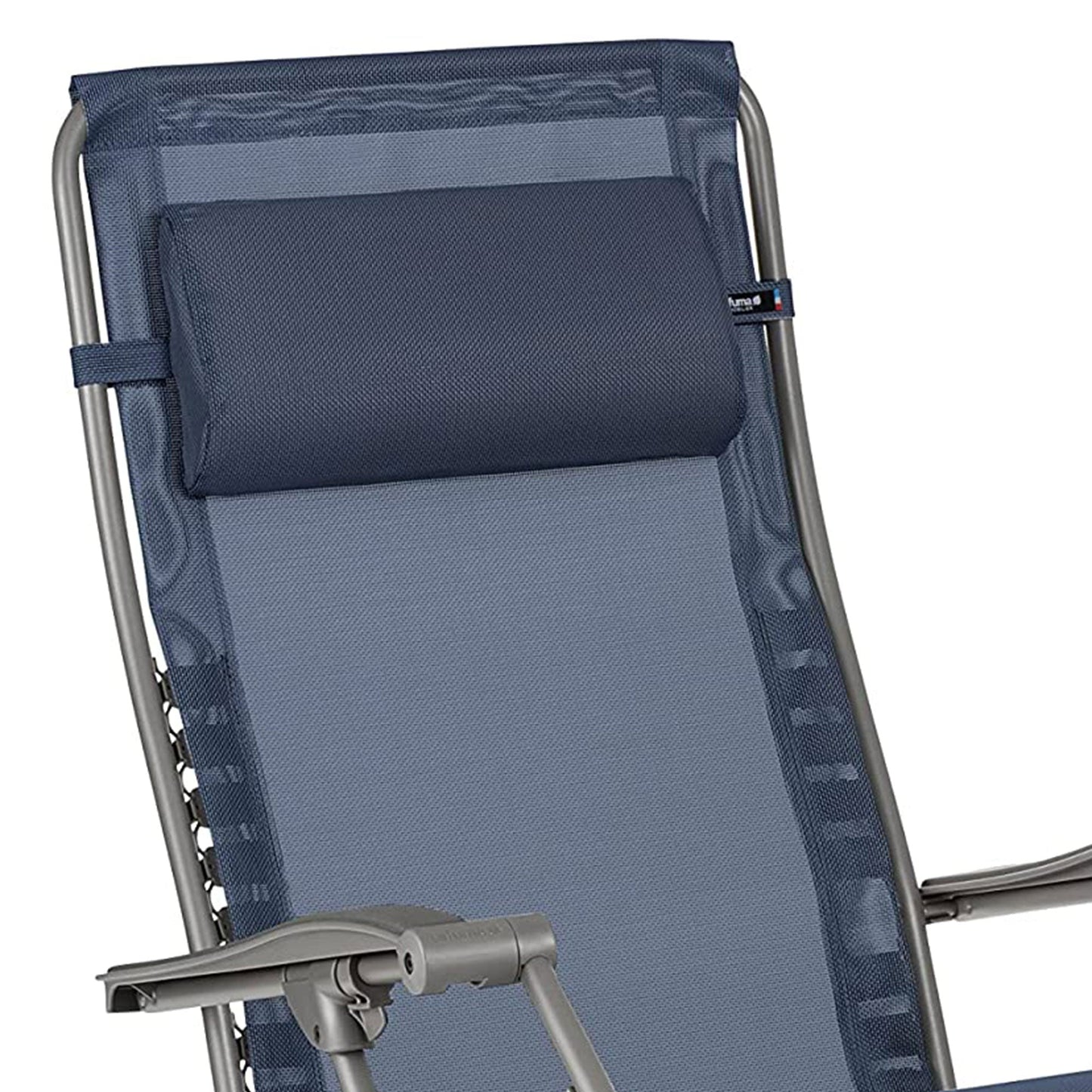 Lafuma RSXA Clip XL Bayline Relaxation Steel Folding Patio Recliner Chair, Ocean