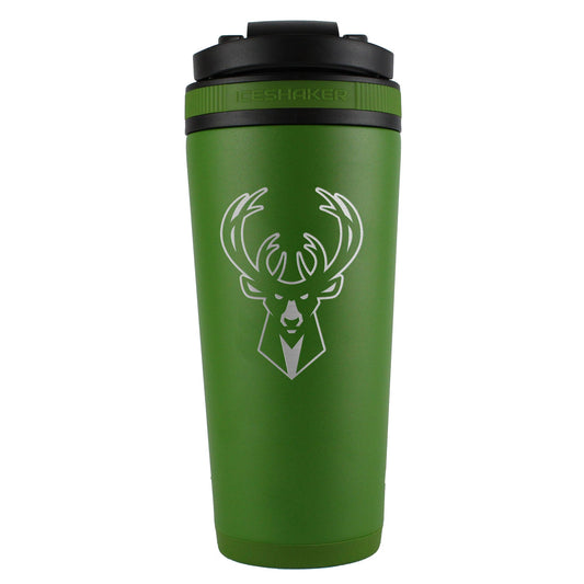 Officially Licensed Milwaukee Bucks 26oz Ice Shaker - Green