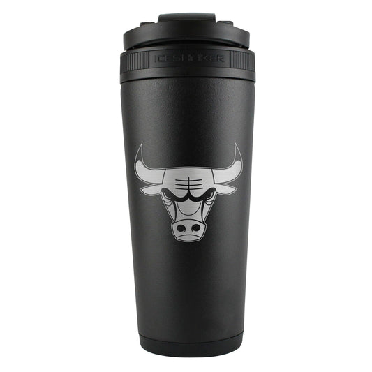 Officially Licensed Chicago Bulls 26oz Ice Shaker - Black