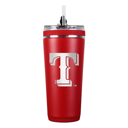 Officially Licensed Texas Rangers 26oz Flex Bottle - Red