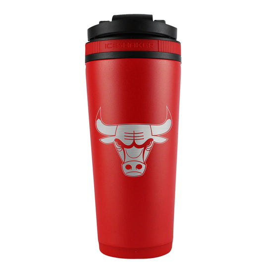 Officially Licensed Chicago Bulls 26oz Ice Shaker - Red