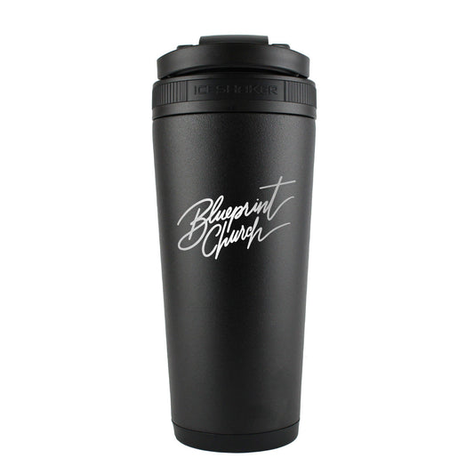 Blueprint Church Script 26oz Shaker