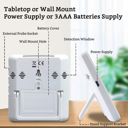 GZAIR 3 Portable Indoor Temperature & Relative Humidity Carbon Dioxide Detector