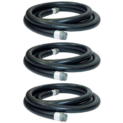 Apache 3/4 Inch Diameter 20 Foot Length 60 PSI Farm Fuel Transfer Hose (3 Pack)