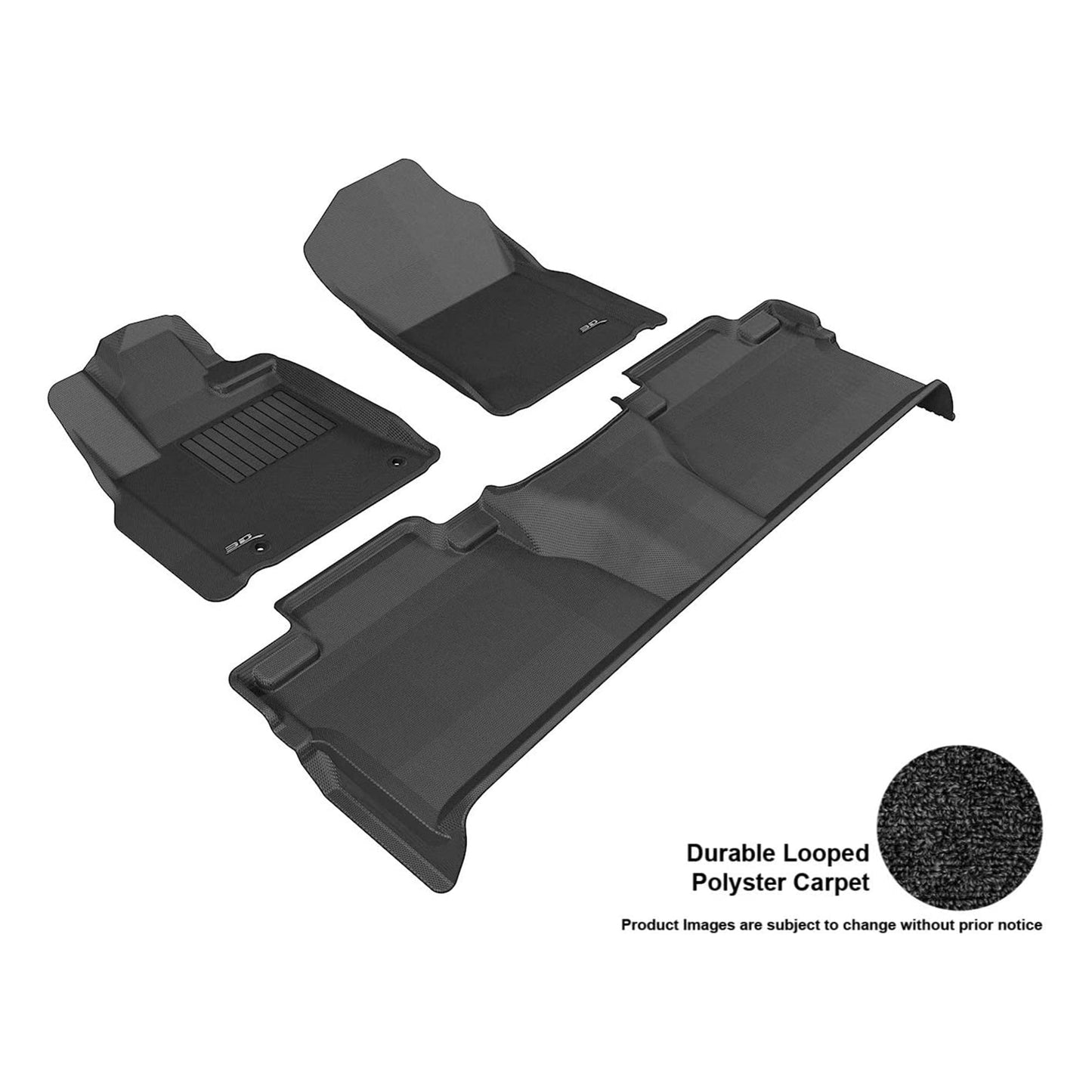 3D MAXpider Kagu Series Custom Floor Mat Liner Set for Toyota Tundra Crewmax