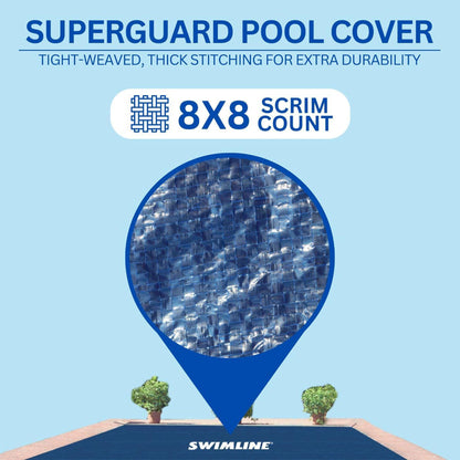Swimline CO82137R Winter Cover for 16 x 32-Foot In-Ground Swimming Pool, Blue