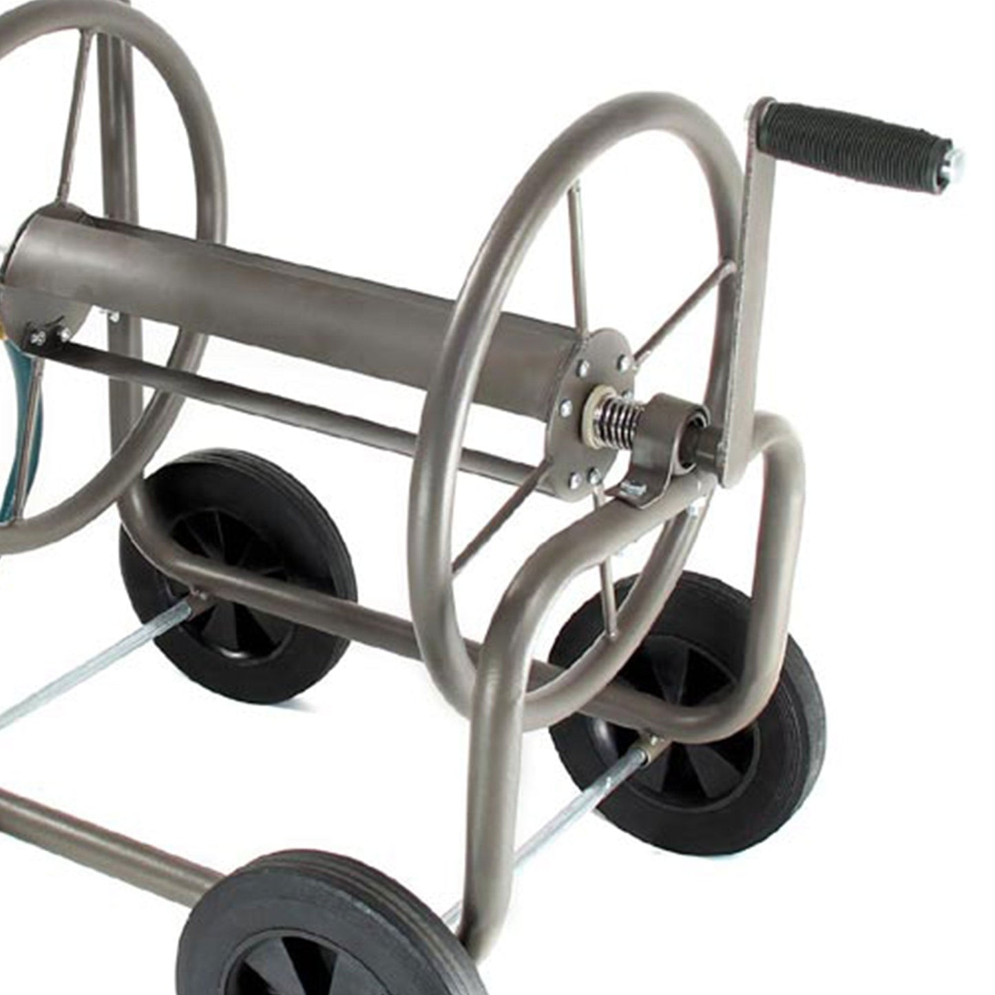 Liberty Garden 890 4 Wheel 200 Foot Lightweight Steel Frame Water Hose Reel Cart