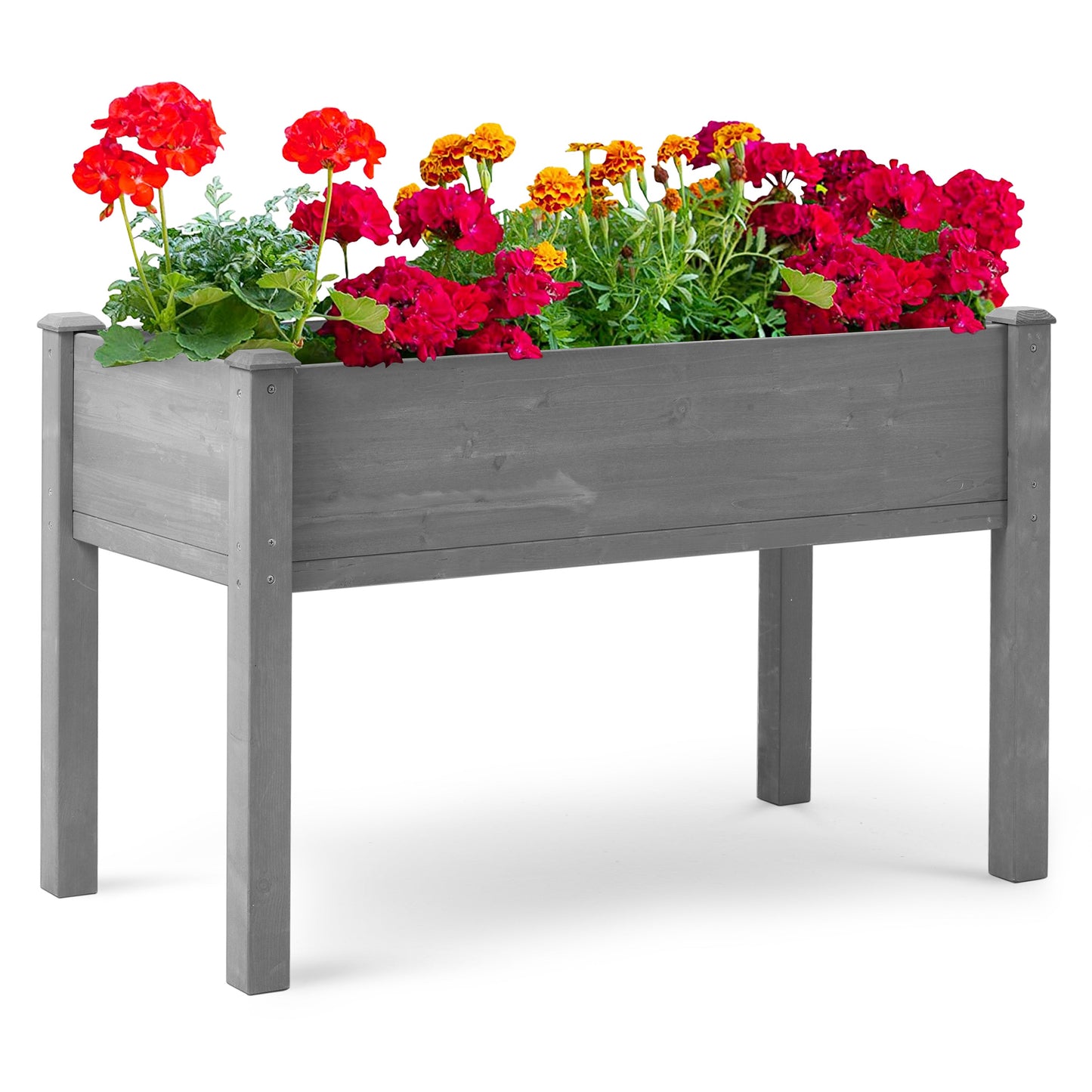 Durable Raised Wooden Garden Bed with Legs for Fruits, Fruits, Vegetables, & Herbs