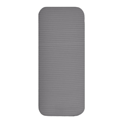 BalanceFrom Fitness GoYoga+ 71x24in Exercise Yoga Mat w/Knee Pad & Strap, Gray