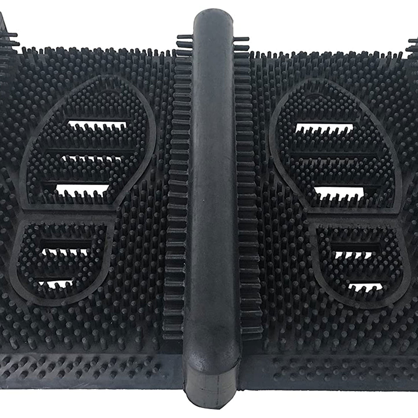 Shop Tuff 15 x 12 Inch Rubber Boot Scraper for Cleaning Off Dirt and Mud, Black