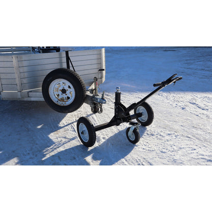 Tow Tuff TMD-1000CATV Adjustable Steel 1000lb Heavy Duty Trailer Dolly, Black