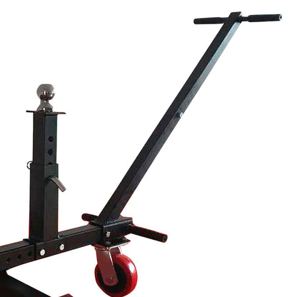 Tow Tuff TMD-1000HSD Adjustable Steel 1000lb Hard Surface Trailer Dolly, Black