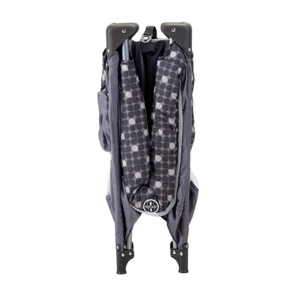 Pamo Babe Portable Crib Enclosed Baby Playpen with Mattress and Carry Bag, Gray