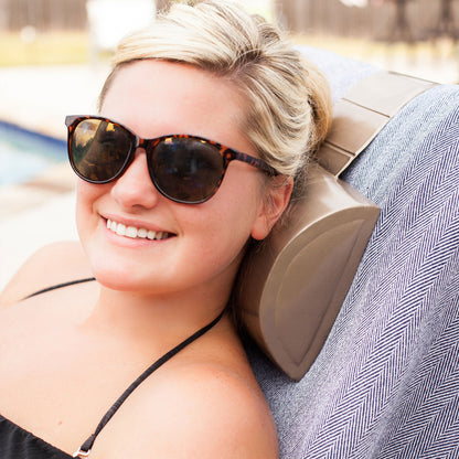 TRC Recreation Super Soft Closed Cell Foam Weighted Spa and Bath Pillow, Bronze