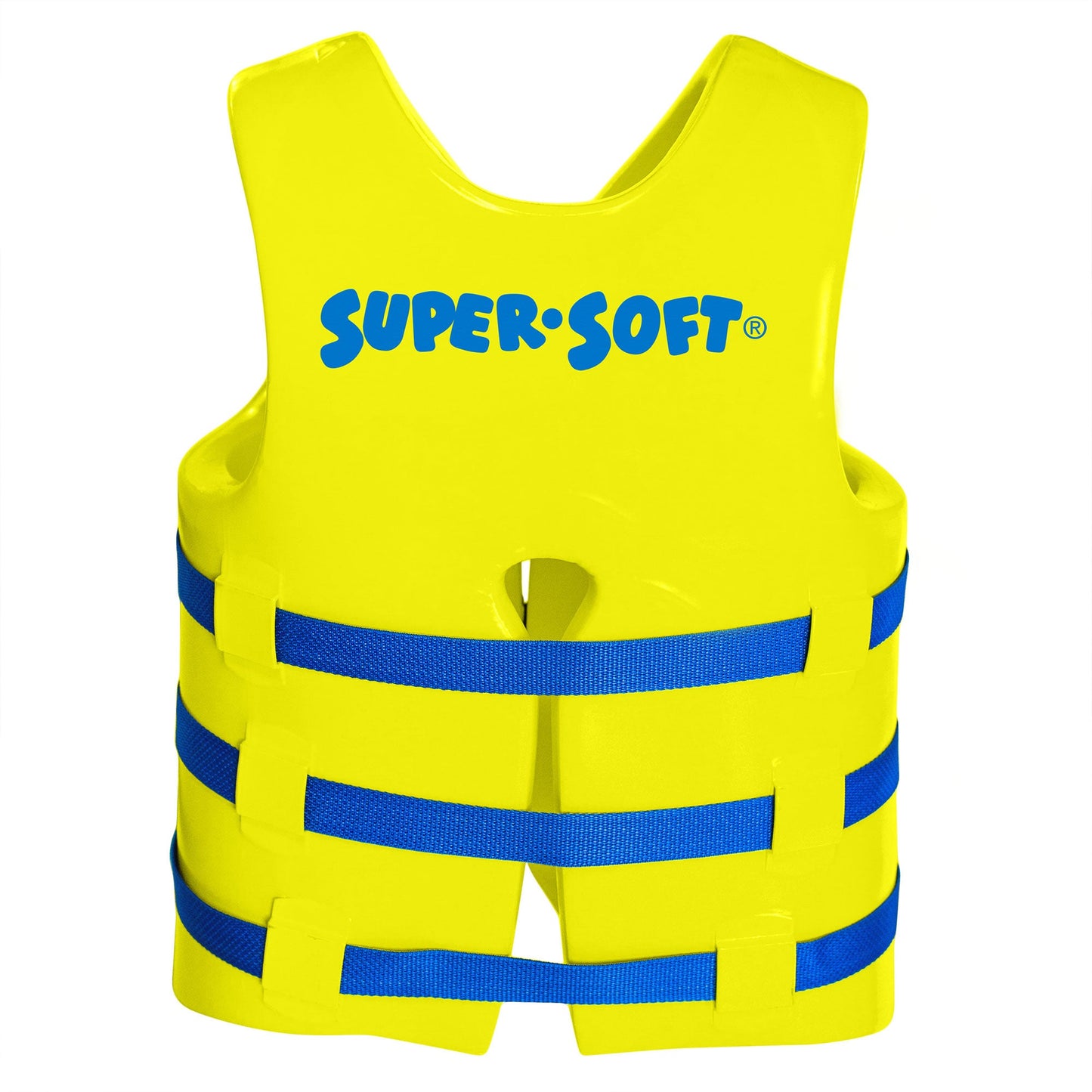 TRC Recreation Super Soft Medium Life Jacket Vinyl Coated Foam Swim Vest, Yellow