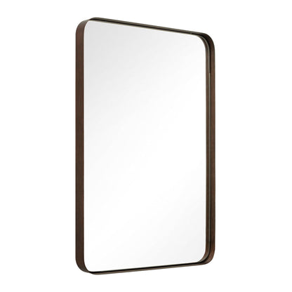 ANDY STAR Modern 22 x 30 Inch Rectangular Hanging Bathroom Vanity Mirror, Bronze