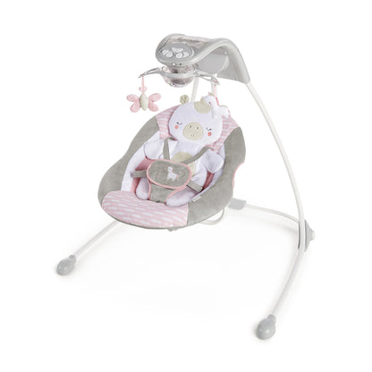 Ingenuity InLighten Baby Electric Cradling Swing Rocker Chair, Flora the Unicorn