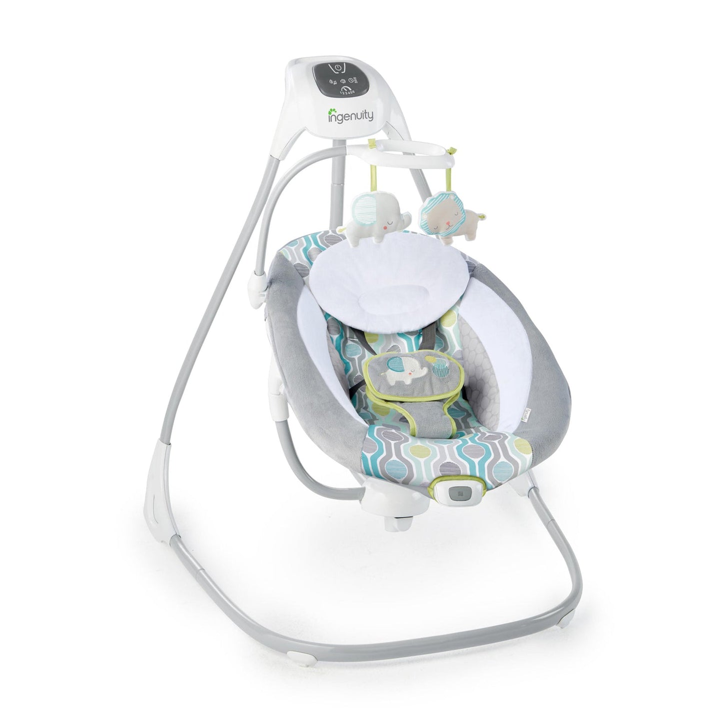 Ingenuity SimpleComfort Baby Electric Soothing Swing Swivel Rocker, Everston
