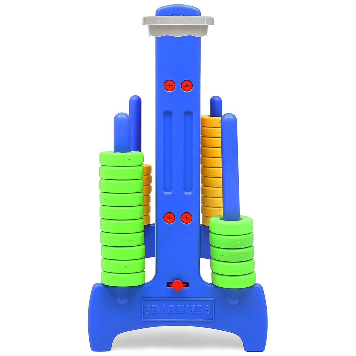 SDADI Giant 64 Inch 4-In-A-Row Game and Basketball Game for Kids, Blue and Red