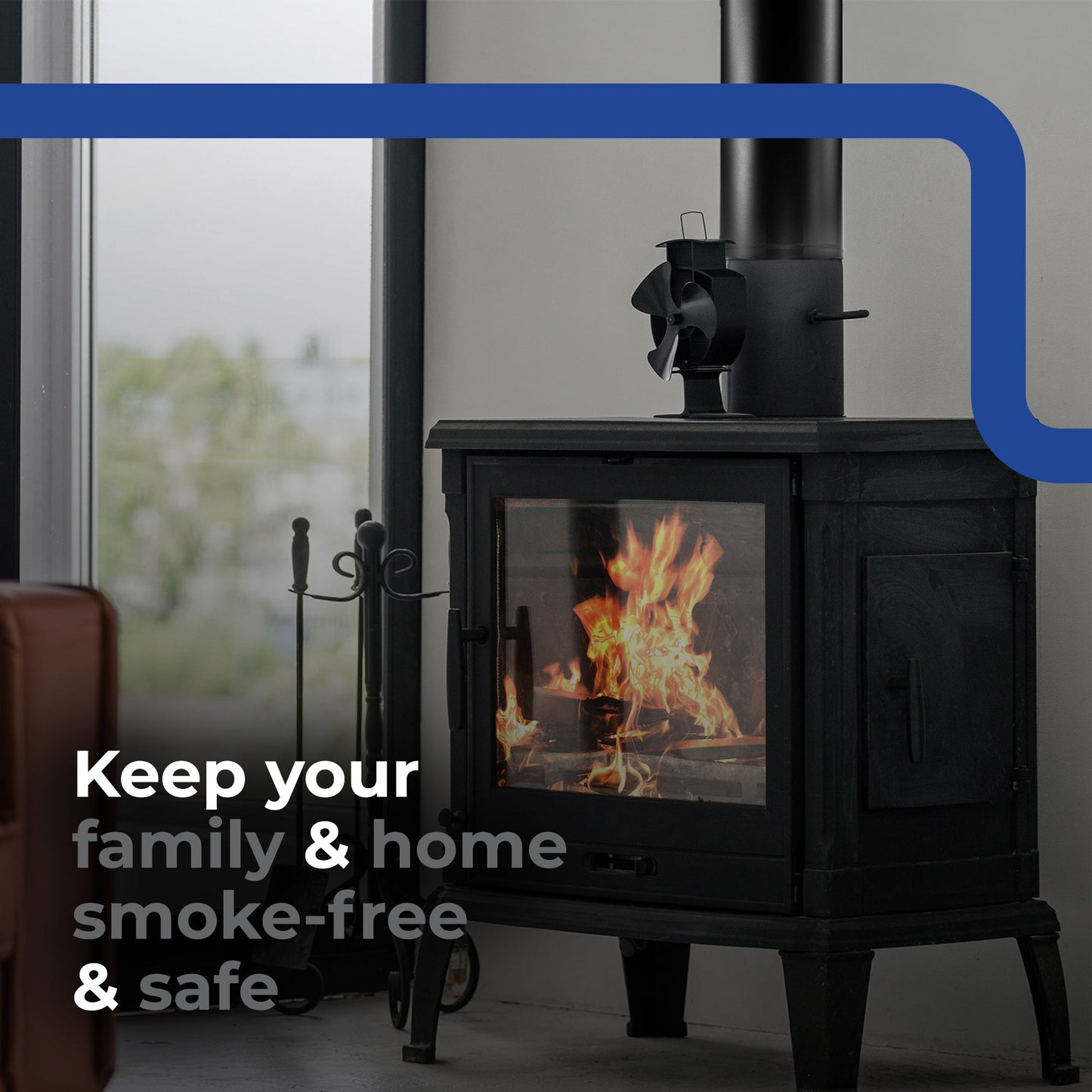 DuraVent 6 Inch Single Wall Interior Damper Section As Stove Top Adapter, Black