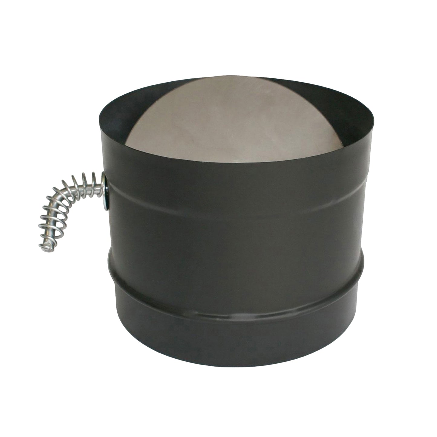 DuraVent 6 Inch Single Wall Interior Damper Section As Stove Top Adapter, Black