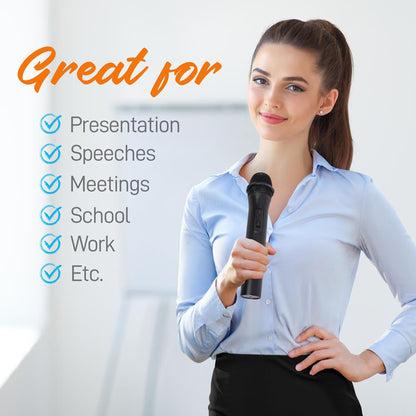 Pyle Fixed Frequency Wireless Handheld Karaoke Microphones with 2 Handheld Mics