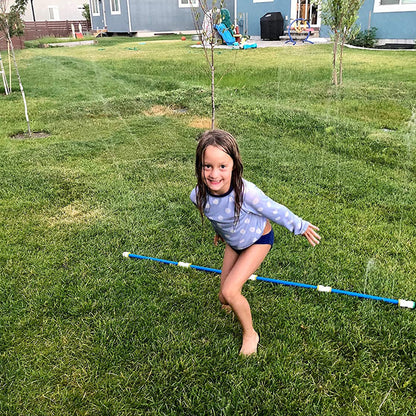 Funphix Medium Outdoors Sprinkles Set with Poles and Hose Fort Kit, Multicolor