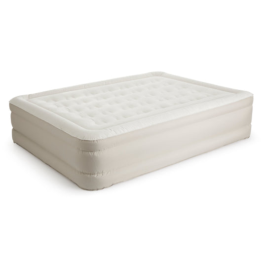 Insta-Bed Raised 18 Inch Queen Air Mattress with NeverFlat Technology & AC Pump