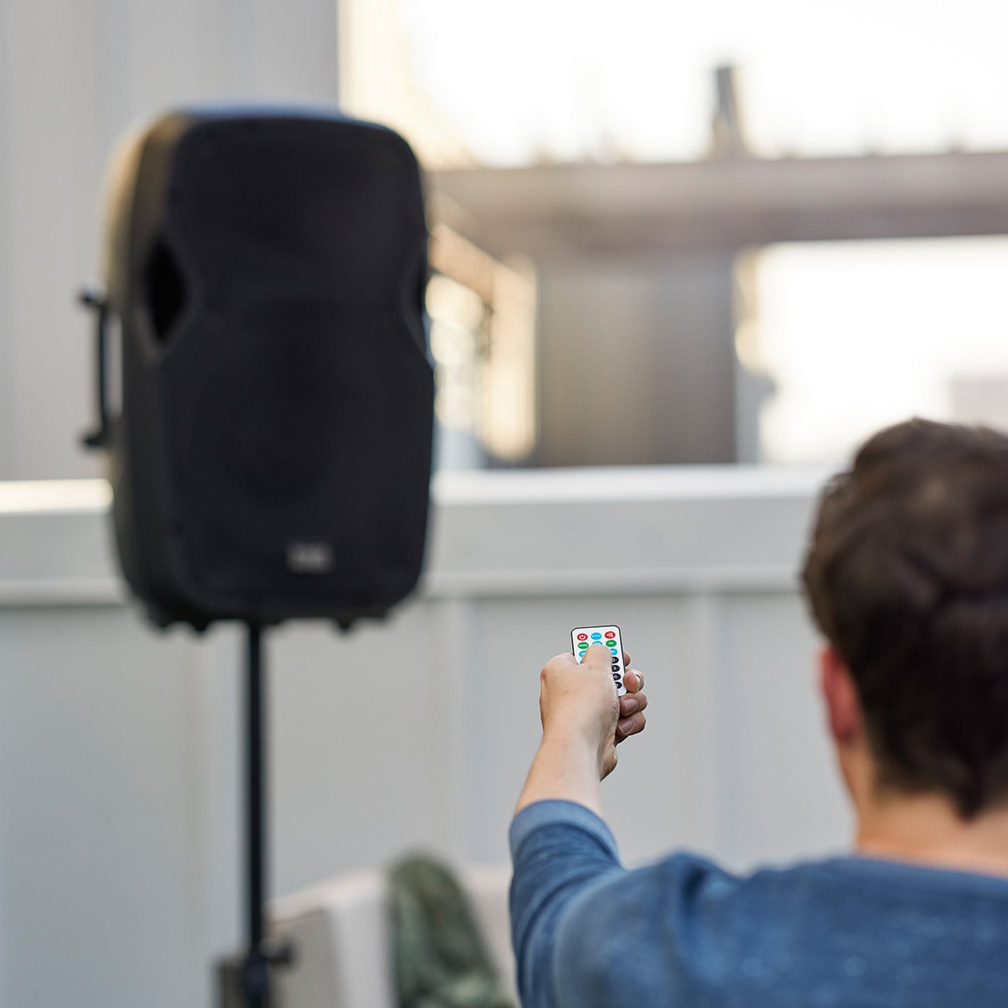 Acoustic Audio by Goldwood 1000W Bluetooth Speaker with Flashing LEDs, 2 Pack