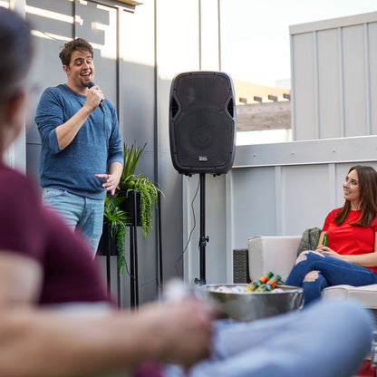 Acoustic Audio by Goldwood 1000W Bluetooth Speaker with Flashing LEDs, 2 Pack