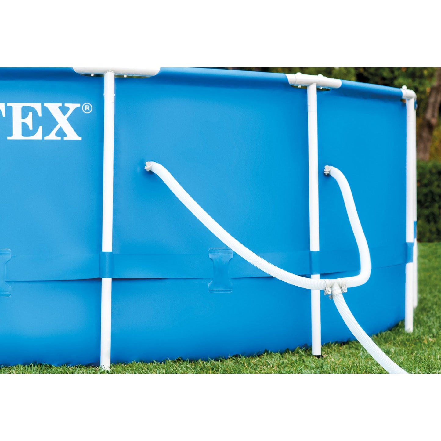 Intex 28211EH 12' x 30" Metal Frame Above Ground Swimming Pool kit with Canopy